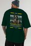 Hector 2 Mythology Back Printed Green Oversize T-Shirt Men Women Cotton Crew Neck Tshirt - 6