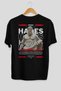 Hades 2 Mythology Back Printed Black Oversize T-Shirt Men Women Cotton Crew Neck T-Shirt