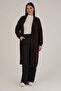 Women's Shawl Collar Angora Textured Long Cardigan