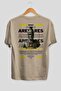 Ares 1 Mythology Back Printed Beige Oversize T-Shirt Men Women Cotton Crew Neck Tshirt