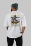 Odysseus 1 Mythology Back Printed White Oversize T-Shirt Men Women Cotton Crew Neck T-Shirt - 4
