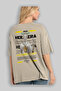 Hera 2 Mythology Back Printed Beige Oversize T-Shirt Men Women Cotton Crew Neck Tshirt - 3