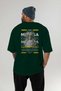 Medusa 2 Mythology Back Printed Green Oversize T-Shirt Men Women Cotton Crew Neck Tshirt - 5