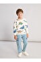 Esvab • Modern & Distinctive Boys' Dinosaur Printed Thick Sweatshirt - 2