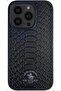 Santa Barbara Polo & Racquet Club iPhone 15 Pro Case, Knight Series Snake Texture Phone Case - 2