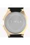Unisex Gold Tone Resin Strap, Black Lens | T80 - 4