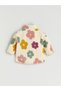 I Dik Roba Collar Floral Baby Girl Plush Cardigan from Freezen Store - 3