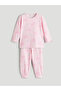 Esvab • Modern & Distinctive Zero Roba Collar Bow Embroidered Girls' Pajama Set