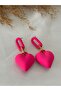 Heart Figure Chain Detailed Earrings