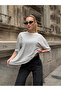Women's Oversize Striped T-Shirt White - 6