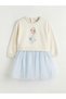 Sparkling Choices by Shining Store Girls' Dress with Snow Princess Printed Tulle Skirt - 2