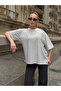 Women's Oversize Striped T-Shirt White - 4