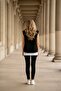 Hooded Kangaroo Pocket Zippered Oversize Sleeveless Black Vest Unisex - 6