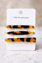 3-Pack Leopard Patterned Pencil Buckles 3 Different Models