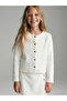 Ecru Girl's Tweed Jacket - 2