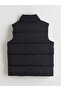 Black Mock Neck Boy's Inflatable Vest - 2