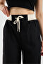 Beli Garni Detailed Summer Women's Fabric Trousers with Decorative Belt - 2