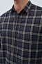Men's Regular Fit Patterned Premium Summer Long Sleeve Cotton Shirt - 2