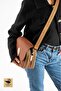 Navy Blue 4-Pocket Flap Bag with Webbing Straps, Zipper and Snap Closure, Handbag and Shoulder Bag - 3