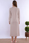 Comfortable Cut Cotton Dressing Gown Maternity Nightgown Set Effortt - Beige - 8