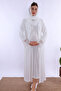 Hijab-Friendly Cotton Maternity and Postpartum Set with Breastfeeding Features Mecit | 5 Pieces - Ecru - 5
