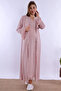 Cotton Comfortable Cut Maternity Set with Breastfeeding Feature Carpediem |   4 Pieces - Dried Rose - 3