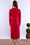 Soft Textured Maternity Nightgown Set with Hijab Effortt - Cherry - 8