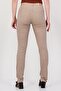 Women Skinny Fit Micro Dot Chino Pants, Tan - 4