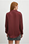 Women's V-Neck Loose Fit Premium Fabric Plain Basic Stylish Satin Shirt Nmr1200 - 6