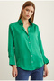 Women's V-Neck Loose Fit Premium Fabric Plain Basic Stylish Satin Shirt Nmr1200 - 2
