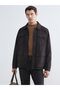 Southblue Brown Shirt Collar Men's Jacket
