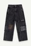 Carpet Patch Baggy Jeans Men's Denim Trousers