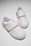 Children's Unisex White Children's Velcro Comfortable Fit Sneaker