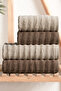 Bubble 4-Piece Bath Towel Set 100% Cotton, Premium Hammam Set (2 Pieces 70X140 - 2 Pieces 50X90) - 3
