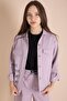 Pink Text Detail Shirt Girls' Pants Gabardine Set 23564 - 4