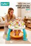 2-In-1 Baby Jumper, Multifunctional Toddler Activity Table, Adjustable Baby Bouncer, Blocks Bricks T - 6