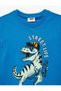 Boys' Dinosaur Printed Short Sleeve Crew Neck Cotton T-Shirt - 3