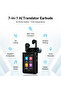 A9 7-in-1 Translator Earbuds with AI Translation, 4G + SIM, Bluetooth 5.3 & Touch Screen - 2