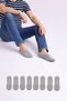 8 Pairs of Women's and Men's Cotton Pack Anti-Sweat Daily Invisible Socks Ballet Flats - 5