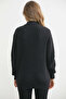 Polo Collar Zippered Cotton Knitwear Cardigan - Anthracite - 5