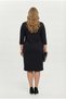 Women's Plus Size Zipper Collar Three Quarter Sleeve Cotton Dress 5440-26 - 5