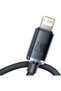 Cablu USB/Lightning Crystal Shine 2m Negru - 2