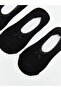 Black Lace Detailed Women's Ballet Flats Socks 3-Pack (S6) - 2