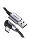 Angular USB-C cable 3A Quick Charge 3.0 1m (black) - 3