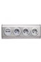 Extension cord for kitchens, 3 sockets, 2xUSB, without cable