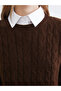 Nevavm Shirt Collar Self-Patterned Women's Knitwear Sweater with a Difference - 3