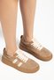 Women's Sneaker Lace-Up Flat Thick Sole Sports Shoes Mink Suede - 5