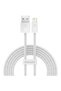 Cablu dinamic USB la Lightning, 2.4A, 1m, alb