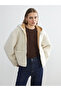 Rmz Gi̇yi̇m Farkiyla Women's Hooded Plush Coat