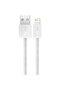 Cablu dinamic USB la Lightning, 2.4A, 1m, alb - 3